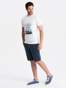 Ombre Clothing Pantaloni scurți de sudoare de bază pentru bărbați, albastru închis Îmbrăcăminte Ombre