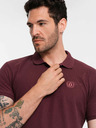 Ombre Clothing Tricou polo de bază pentru bărbați Burgundy Ombre Clothing