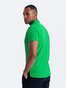 Ombre Clothing Tricou polo basic verde Ombre Clothing pentru bărbați