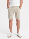 Ombre Clothing Pantaloni scurți cargo bej pentru bărbați Ombre Clothing