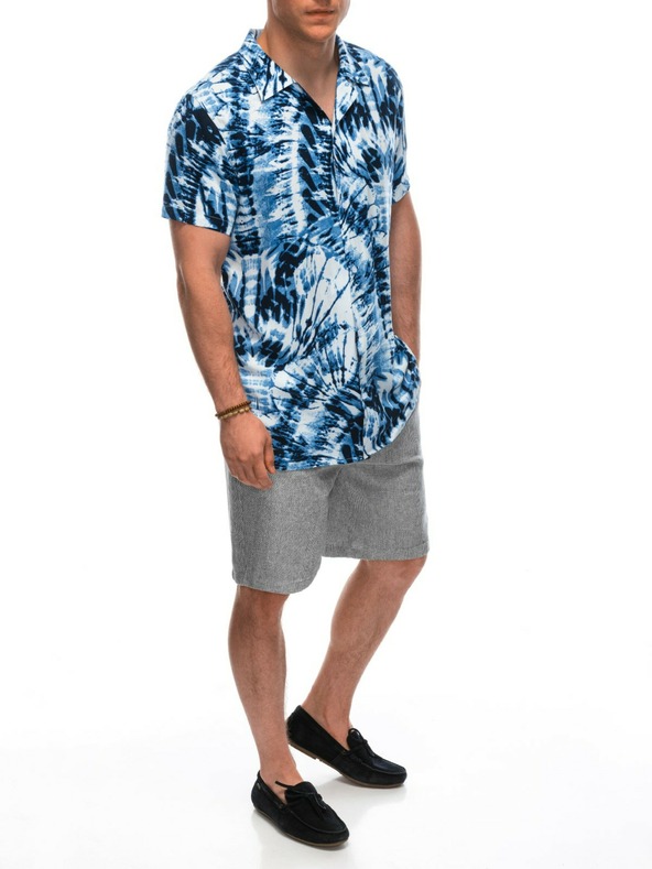 Ombre Clothing Tricou cu mânecă scurtă cu model pentru bărbați, alb Mod Ombre Clothing