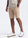 Ombre Clothing Pantaloni scurți de trening basic bej pentru bărbați Ombre Clothing