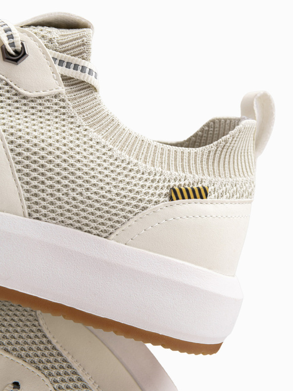 Ombre Clothing Adidași slip-on bej pentru bărbați Ombre Clothing