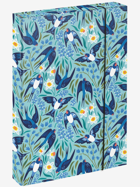 BAAGL  Copertă caiet școlar albastru A4 Baagl |Jumbo Swallows