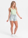Edoti Tricou fără bretele pentru femei LR - verde lime EDOTI