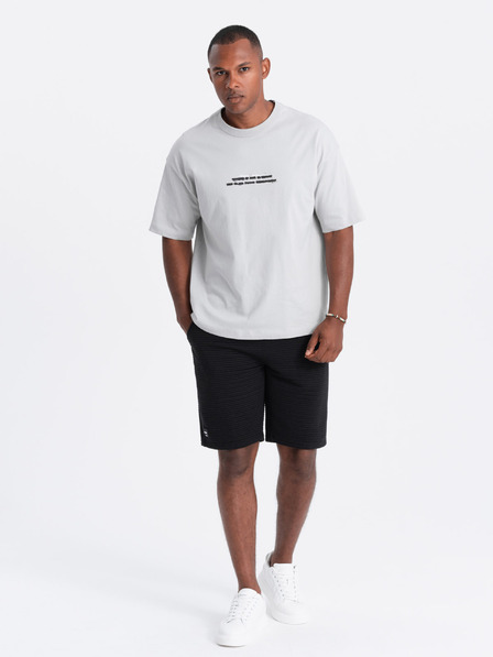 Ombre Clothing Pantaloni scurți de trening tricotați pentru bărbați Ottoman Îmbrăcăminte Ombre