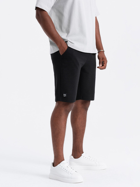 Ombre Clothing Pantaloni scurți de trening tricotați pentru bărbați Ottoman Îmbrăcăminte Ombre