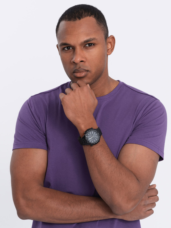 Ombre Clothing Tricou clasic BASIC din bumbac pentru bărbați Îmbrăcăminte Ombre
