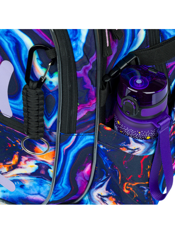 BAAGL  Set școlar violet - rucsac, penar, geantă Baagl Core Marble