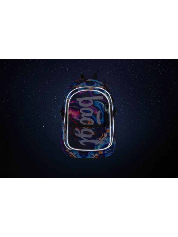 BAAGL  Set școlar violet - rucsac, penar, geantă Baagl Core Marble