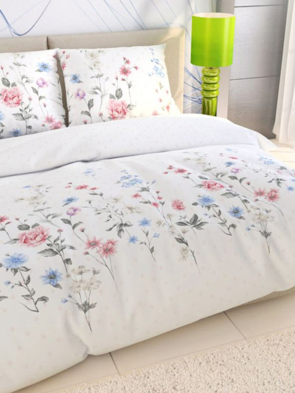 Kvalitex Lenjerie de pat clasică din bumbac DELUX 140x200, 70x90cm LOUKA roz