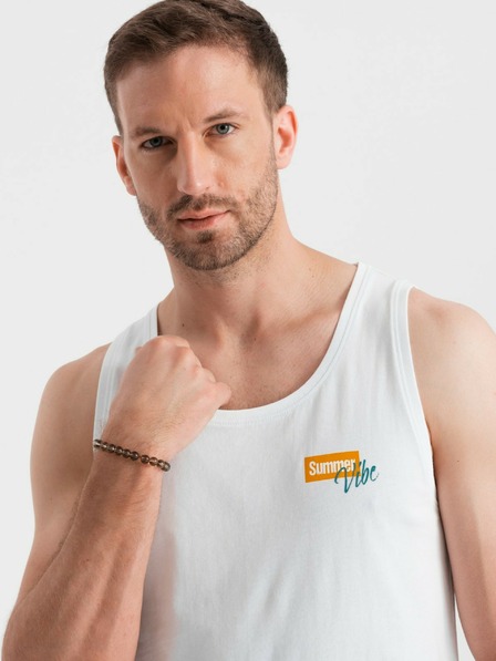 Ombre Clothing Tricou bărbătesc din bumbac cu imprimeu Summer Vibe Îmbrăcăminte Ombre