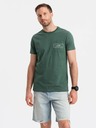 Ombre Clothing Tricou de bumbac pentru bărbați cu buzunar imprimat Ombre Streetstyle Ombre Îmbrăcăminte Ombre