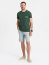 Ombre Clothing Tricou de bumbac pentru bărbați cu buzunar imprimat Ombre Streetstyle Ombre Îmbrăcăminte Ombre