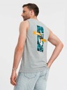 Ombre Clothing Tricou bărbătesc din bumbac cu imprimeu Summer Vibe Îmbrăcăminte Ombre