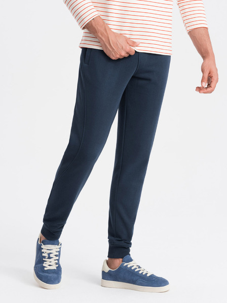Ombre Clothing Pantaloni de trening bărbați din bumbac BASIC Ombre Clothing