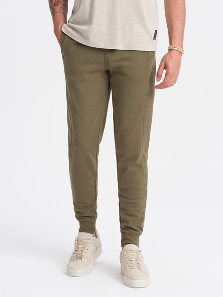 Ombre Clothing Pantaloni de trening bărbați din bumbac BASIC Ombre Clothing