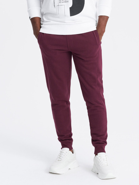Ombre Clothing Pantaloni de trening bărbați din bumbac Joggeri BASIC Ombre Clothing