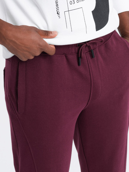 Ombre Clothing Pantaloni de trening bărbați din bumbac Joggeri BASIC Ombre Clothing