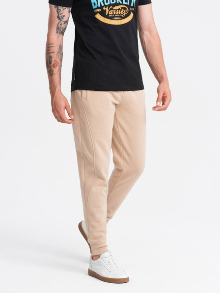 Ombre Clothing Pantaloni de trening bărbați din bumbac Joggeri BASIC Ombre Clothing