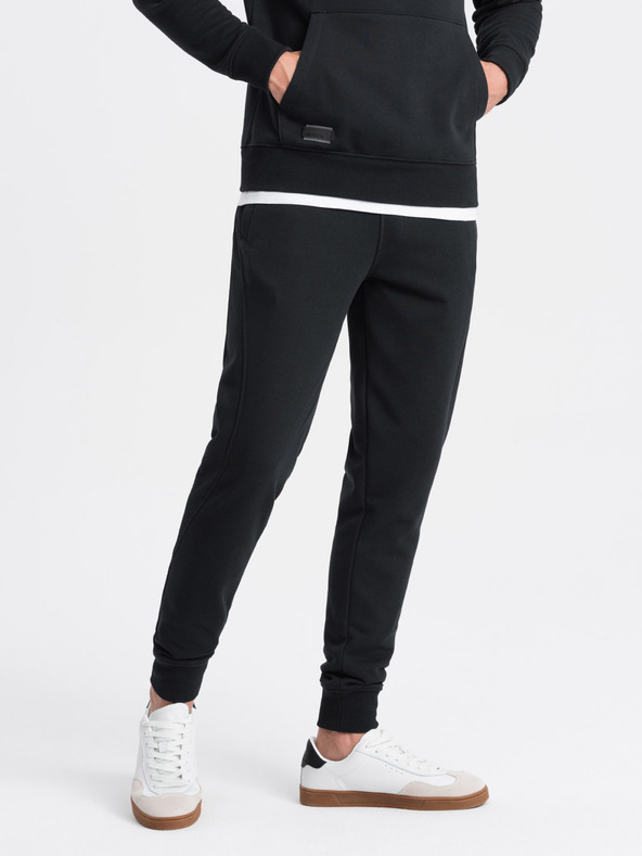 Ombre Clothing Pantaloni de trening bărbați din bumbac BASIC Ombre Clothing