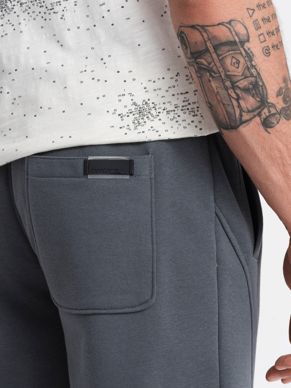 Ombre Clothing Pantaloni de trening bărbați din bumbac BASIC Ombre Clothing