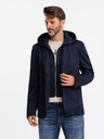 Ombre Clothing Jachetă pentru bărbați cu căptușeală detașabilă și glugă Ombre Clothing