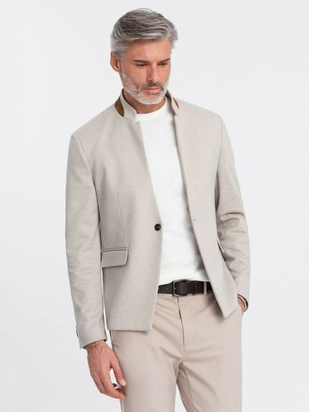 Ombre Clothing Jachetă bărbătească bronzată cu guler ridicat Ombre Clothing
