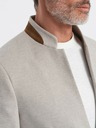 Ombre Clothing Jachetă bărbătească bronzată cu guler ridicat Ombre Clothing