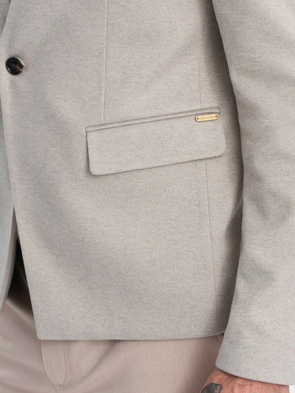 Ombre Clothing Jachetă bărbătească bronzată cu guler ridicat Ombre Clothing