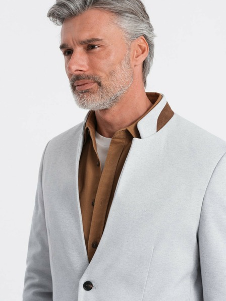 Ombre Clothing Jachetă bărbătească bronzată cu guler ridicat Ombre Clothing