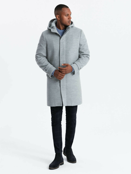 Ombre Clothing Palton cu glugă pentru bărbați Ombre Clothing