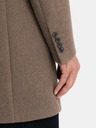 Ombre Clothing Palton elegant bărbătesc cu o singură pieptănătură din amestec de lână Ombre Clothing V1 OM-COWC-0114