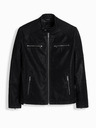 Ombre Clothing Jachetă de motociclist retro pentru bărbați cu guler înalt Ombre Clothing V2 OM-JAFL-0197
