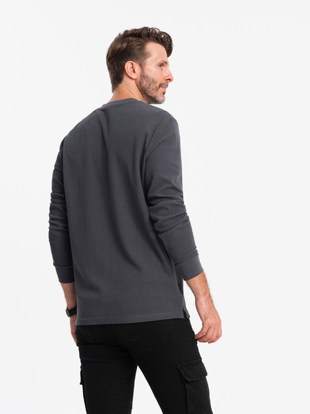 Ombre Clothing Îmbrăcăminte Ombre din tricot gofre pentru bărbați V3 OM-LSCL-0120