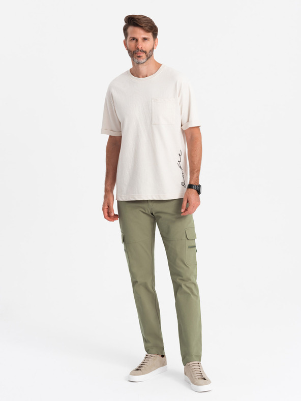 Ombre Clothing Îmbrăcăminte Ombre pentru bărbați STRAIGHT LEG CARGO V2 OM-PACG-0204