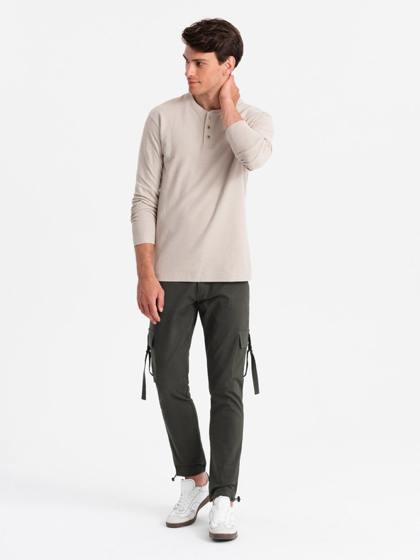 Ombre Clothing Îmbrăcăminte Ombre pentru bărbați STRAIGHT LEG CARGO V3 OM-PACG-0197