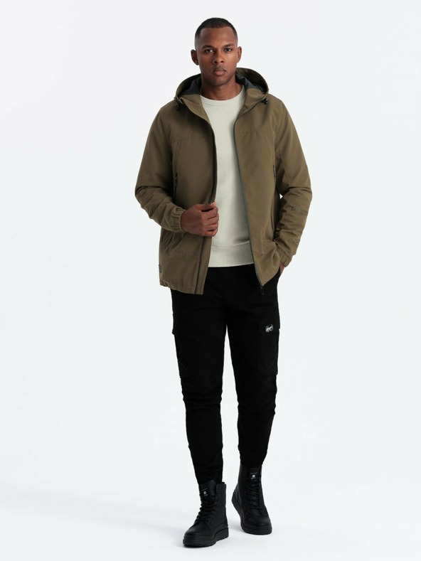 Ombre Clothing Jachetă cu glugă pentru bărbați Ombre Clothing V2 OM-JANP-0191