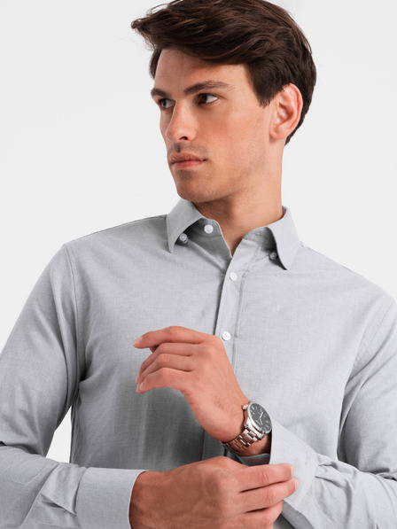 Ombre Clothing Cămașă Ombre Clothing SLIM FIT pentru bărbați V2 OM-SHCS-0175