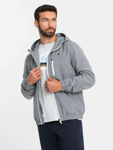 Ombre Clothing Jachetă sport ușoară căptușită cu fleece pentru bărbați Ombre Clothing