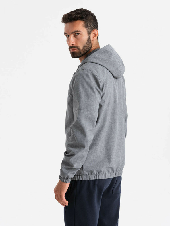 Ombre Clothing Jachetă sport ușoară căptușită cu fleece pentru bărbați Ombre Clothing