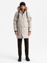 Ombre Clothing Jachetă parka lungă pentru bărbați cu glugă Ombre Clothing
