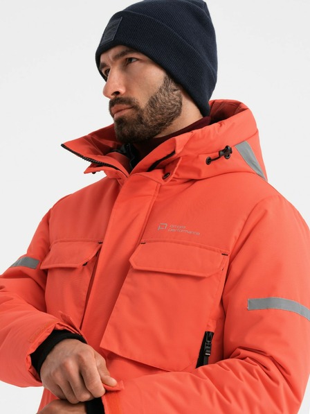 Ombre Clothing Jachetă lungă izolată pentru bărbați Ombre Clothing