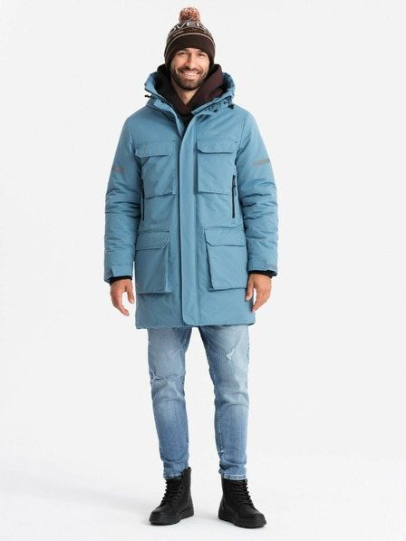 Ombre Clothing Jachetă lungă izolată pentru bărbați Ombre Clothing