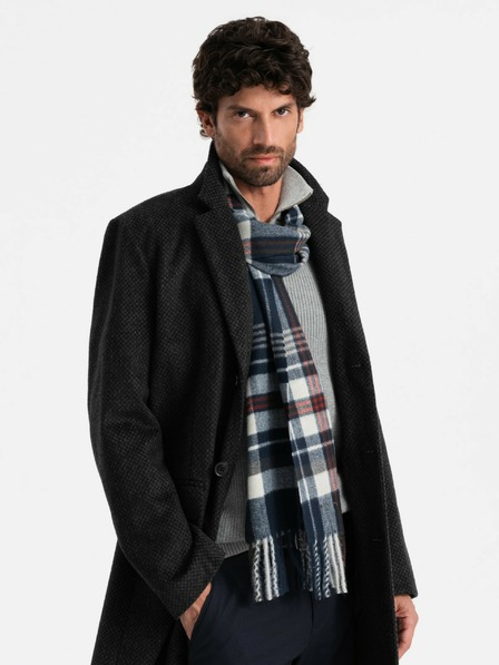 Ombre Clothing Eșarfă Scottish Plaid Fringed pentru bărbați Îmbrăcăminte Ombre