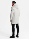 Ombre Clothing Jachetă parka clasică lungă pentru bărbați crem Ombre Clothing