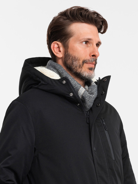 Ombre Clothing Jachetă parka lungă pentru bărbați Ombre Clothing