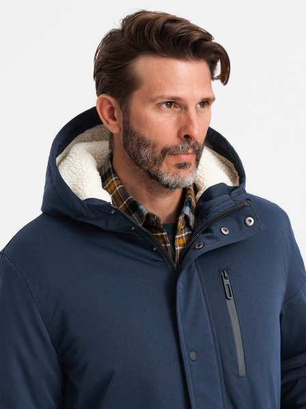Ombre Clothing Jachetă parka lungă pentru bărbați Ombre Clothing