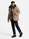 Ombre Clothing Jachetă lungă pentru bărbați cu buzunare Ombre Clothing