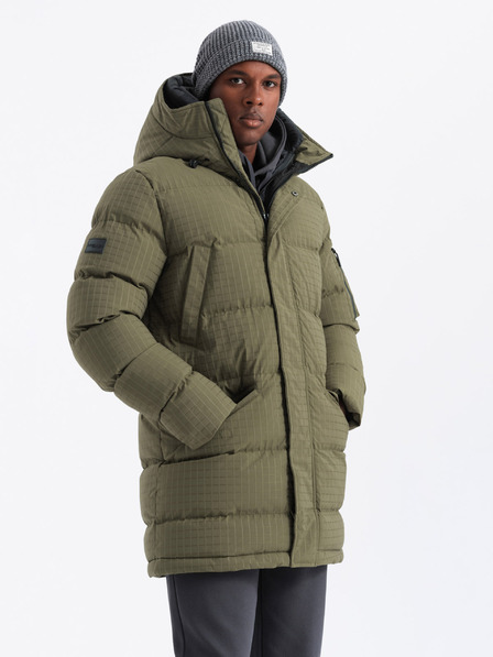Ombre Clothing Jachetă parka lungă de exterior pentru bărbați Ombre Clothing